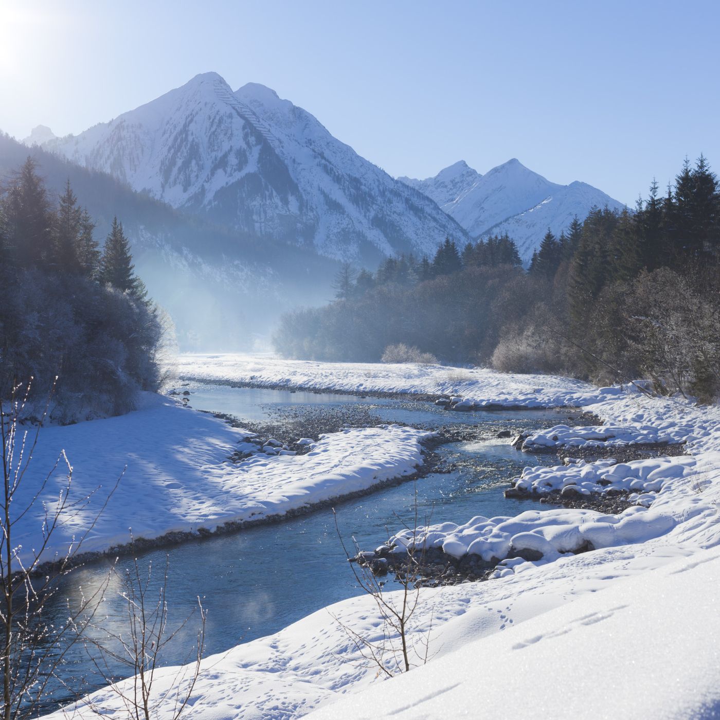 Foto: Langlaufen - direkt vor der Haustür der Ferienwohnungen Bailom im Lechtal in Elbigenalp